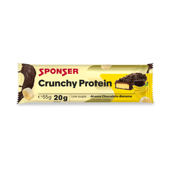 Sponser Crunchy Protein Bar Eiweißriegel 5er Pack Chocolate-Banana