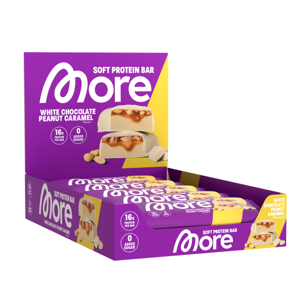 More Nutrition More Soft Protein Riegel 10er Box White Chocolate Peanut Caramel