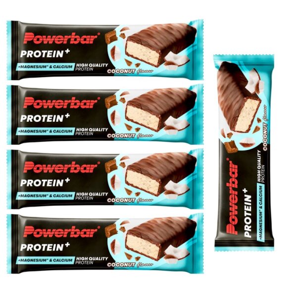 PowerBar Protein Plus Calcium & Magnesium Coconut Riegel 5er Pack MHD 05-2026