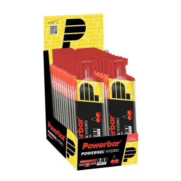 PowerBar Hydro 24er Gelbox Cherry + Koffein MHD 05-2026