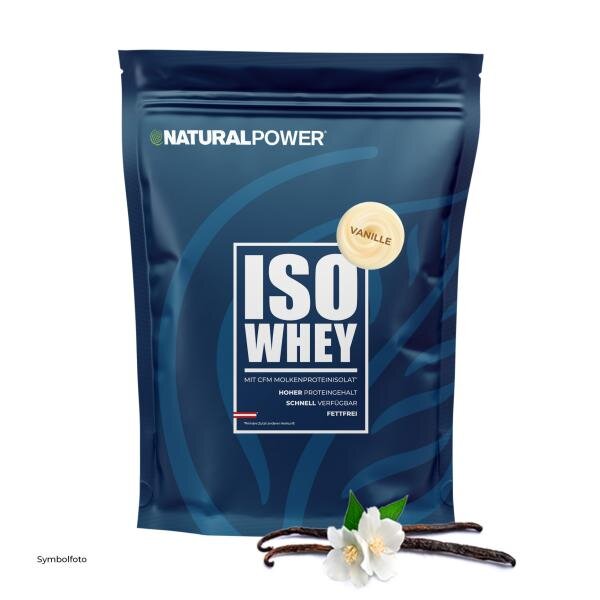Natural Power ISO Whey Protein 500g Standbeutel Vanille MHD 05-2026