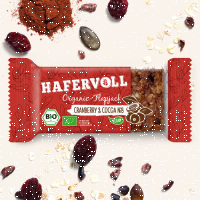 Hafervoll Organic Flapjack Riegel 18er Box Cranberry...