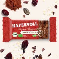 Hafervoll Organic Flapjack Riegel 18er Box Cranberry...