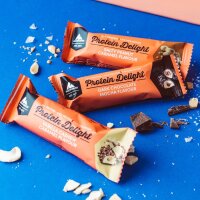 Multipower Protein Delight Riegel 18er Box Vanilla Cashew Caramel MHD 03-2026