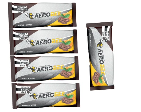 AEROBEE  Honey Energy Bar Honig&Kaffee  5er Pack MHD 05-2026