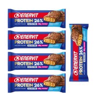 Enervit Protein 26% Riegel 40g 5er Pack Crispy Dark-Choco