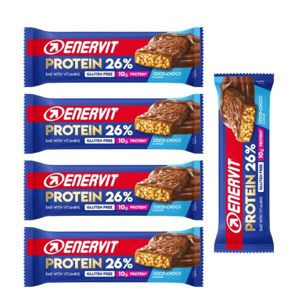 Enervit Protein 26% Riegel 40g 5er Pack gemischt