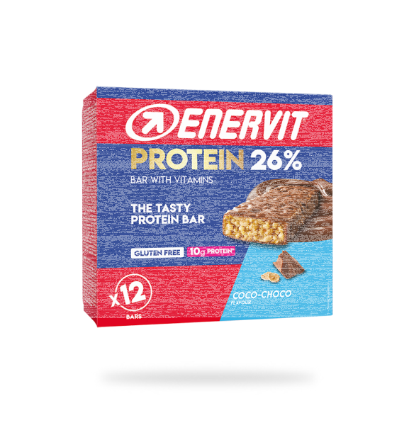 Enervit Protein 26% Riegel 40g 12er Box gemischt