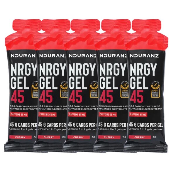 Nduranz Nrgy Gel mit Koffein 5er Pack