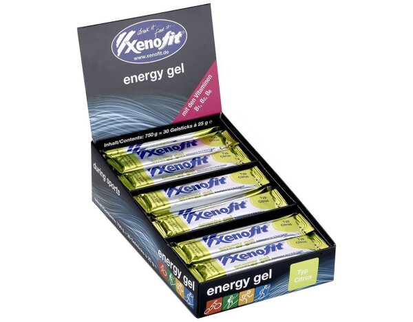 Xenofit Energy Gel 30er Box MHD 06-2026 gemischt