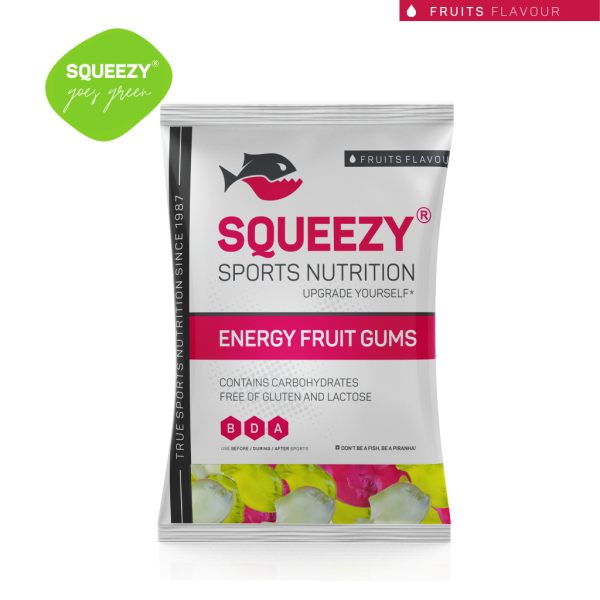 Squeezy Energy Fruit Gums Fruchtgummi MHD 06-2026