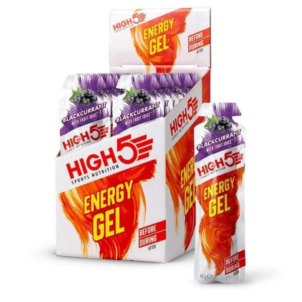 High5 Energy Gel 20er Box Schw.Johannisbeere MHD 05-2026