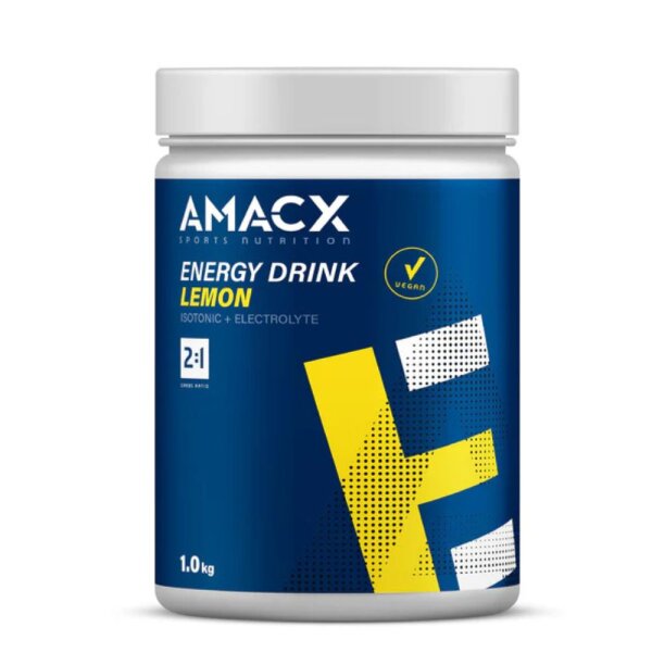 AMACX Energy Drink 1kg Dose Lemon