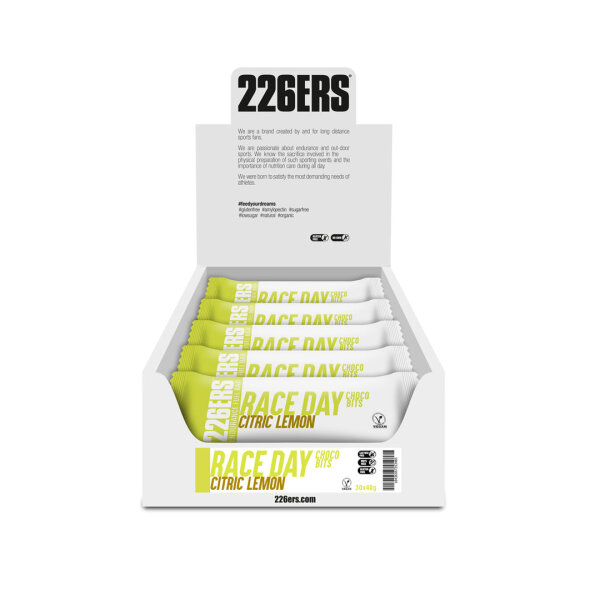 226ERS Race Day Choco Bits Riegel 30er Box Lemon MHD  07-2026