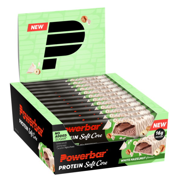 PowerBar Protein Soft Core Riegel 12er Box White Hazelnut