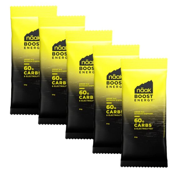 Näak BOOST Energy Drink Mix Portionsbeutel 5er Pack gemischt