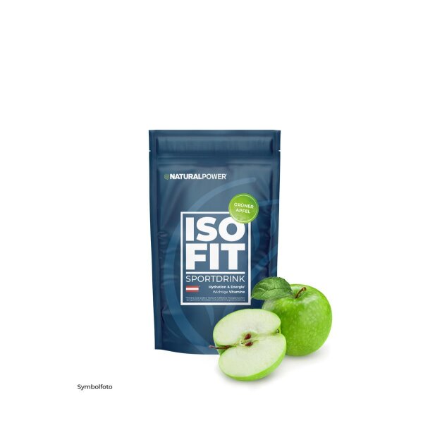 Natural Power Iso Fit 400g Pulver Grüner Apfel MHD 08-2026