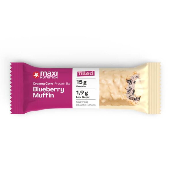 Maxi Nutrition Creamy Core Protein Bar Riegel Blueberry Muffin MHD 08-2026