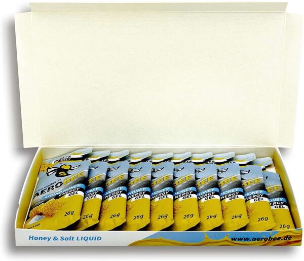AEROBEE Energy Gel aus Honig LIQUID 10er Box Maracuja MHD 09-2026