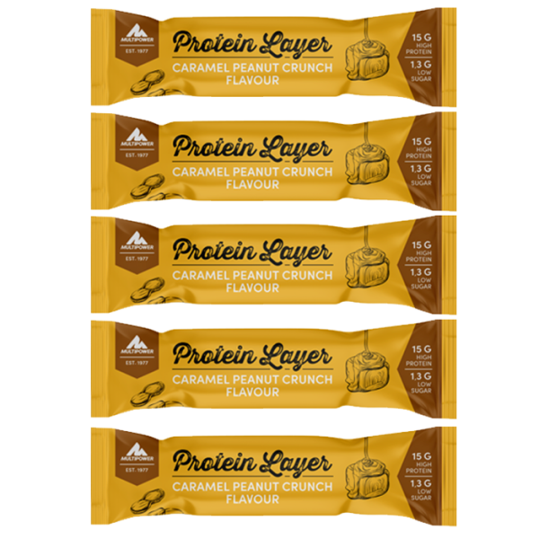 Multipower Protein Layer Riegel 5er Pack Cookies & Cream MHD 09-2026