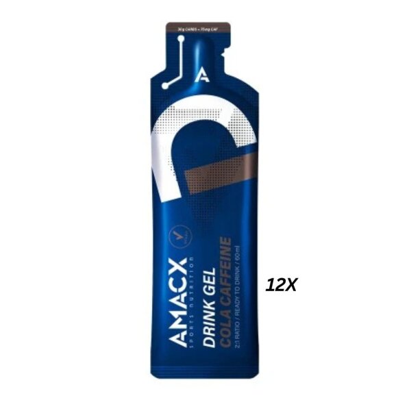 AMACX Drink Gel 12er Box MHD 09-2026 Cola+Koffein