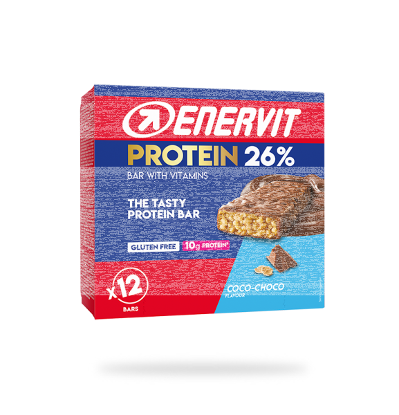 Enervit Protein 26% Riegel 40g 12er Box Coco-Choco MHD 11-2026