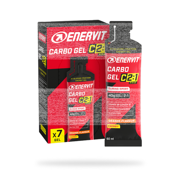 Enervit Carbo Gel C 2:1 Pro 7er Pack Orange MHD 11-2026