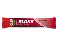 Clif Shot Energy Bloks 18er Box MHD 01-2027 Strawberry (Erdbeere)