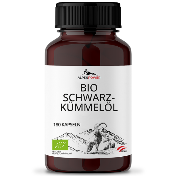 AlpenPower BIO Schwarzkümmelöl 180 Kapseln