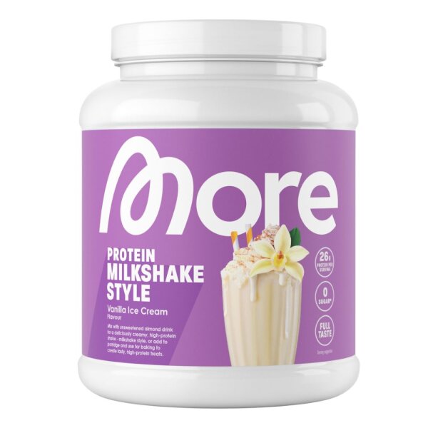 More Nutrition Protein Milkshake Style 600g Vanilla Ice Cream