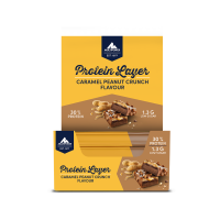 Multipower Protein Layer Riegel 18er Box Caramel Peanut Crunch MHD 01-2027