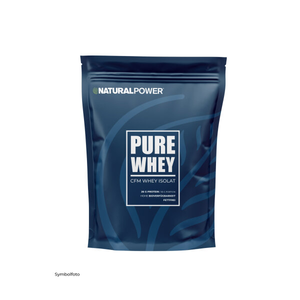 Natural Power Pure Whey Isolate 1000g Standbeutel