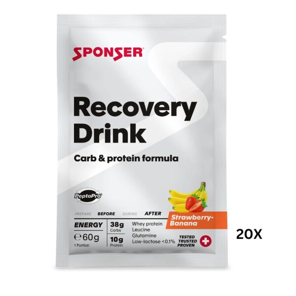 Sponser Recovery Drink Portionsbeutel 20er Box