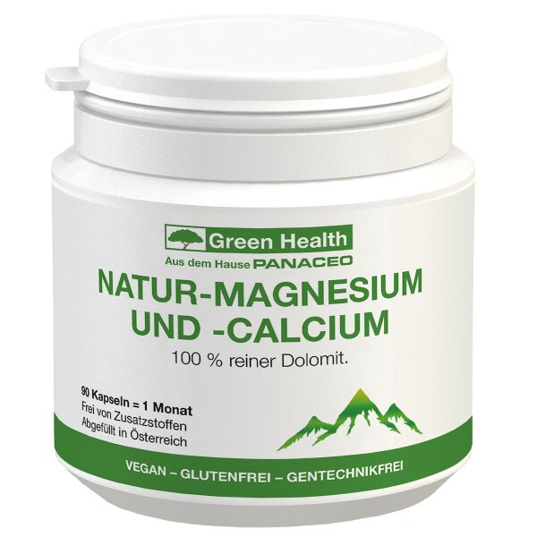 Panaceo Green Health Magnesium & Calcium 90 Stk