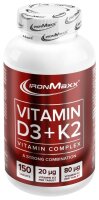 IronMaxx Vitamin D3 + K2 Vitamin Complex 150 Tabletten Dose