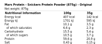 Snickers Protein Pulver Schoko Karamell 455g Beutel