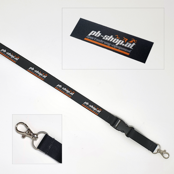 PB Shop Schlüsselband Lanyard mit Karabiner und Schnalle