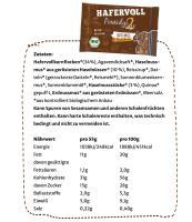 Hafervoll Porridge2go Veganer Bio Riegel