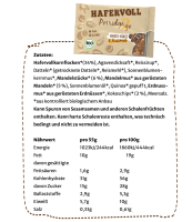 Hafervoll Porridge2go Veganer Bio Riegel