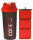 Core 150 1 Liter Protein Shaker mit 3 Speicherfächern Red