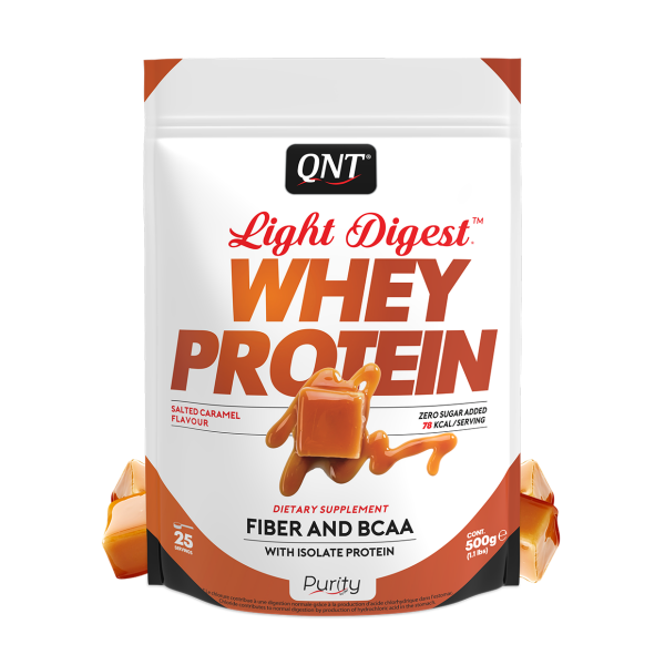 QNT Light Digest Wheyprotein - 500g Proteinpulver Salted Caramel