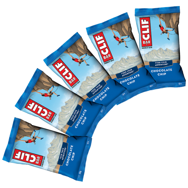 Clif Bar Riegel 5er Pack Schoko-Stückchen (Chocolate Chip)