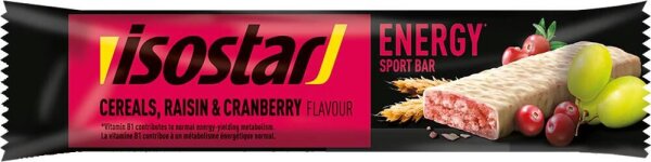 Isostar High Energy Riegel Raisin and cranberry