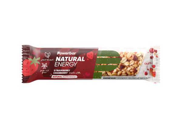 PowerBar Natural Energy Cereal Riegel Strawbeery - Cranberry
 (Erdbeere Preiselbeere)