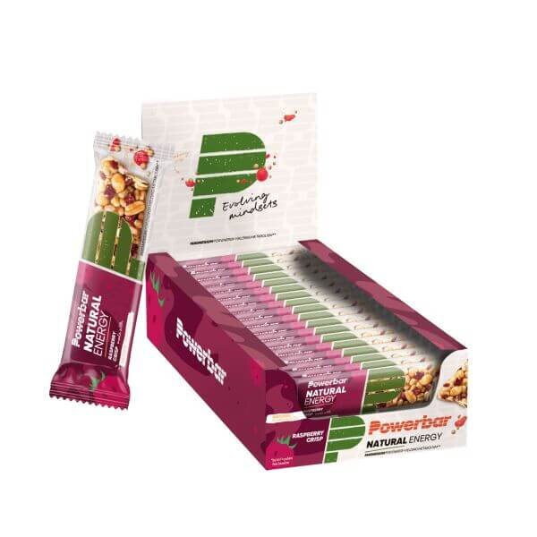 PowerBar Natural Energy Cereal Riegel 18er Box Himbeer Crisp