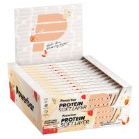 Powerbar Protein Soft Layer Riegel 12er Box White Choc...