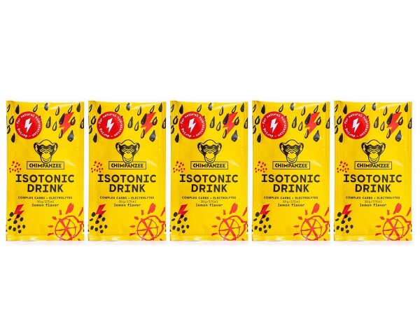 Chimpanzee Isotonic Drink Portionsbeutel 5er Pack Lemon