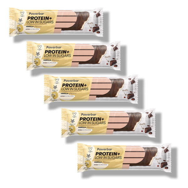 PowerBar Protein Plus Low Sugar Riegel 5er Pack Chocolate Brownie