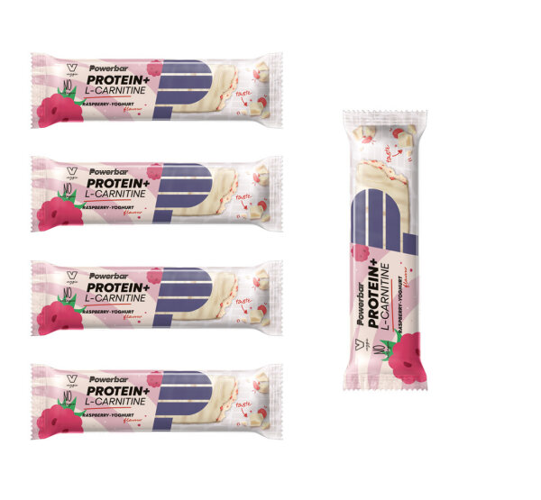 PowerBar Protein Plus L-Carnitin Himbeer-Joghurt Riegel 5er Pack