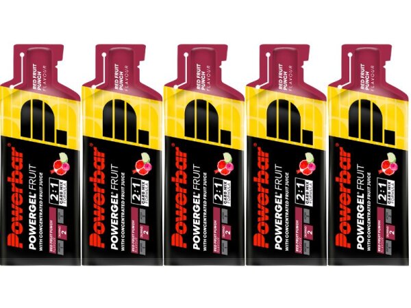 PowerBar Fruit Gel 5er Pack Red Fruit